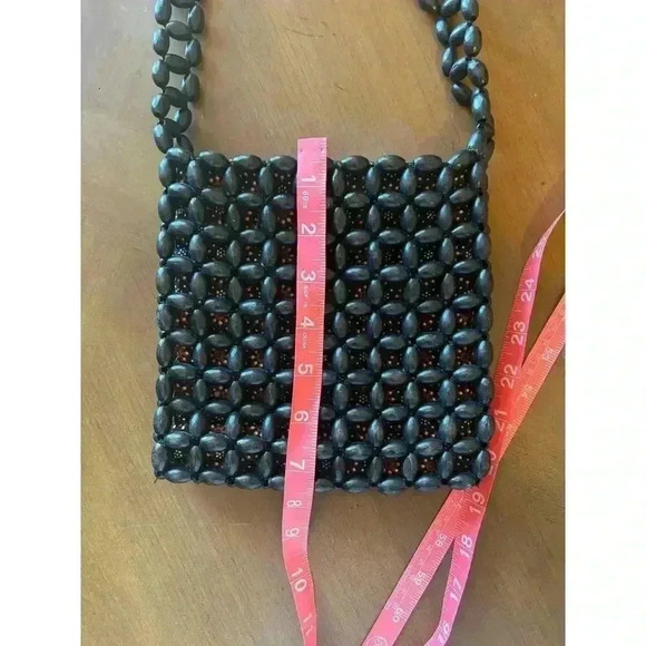 The Sak vintage boho wooden beaded crossbody shoulder bag in excellent condition - Picture 3 of 6